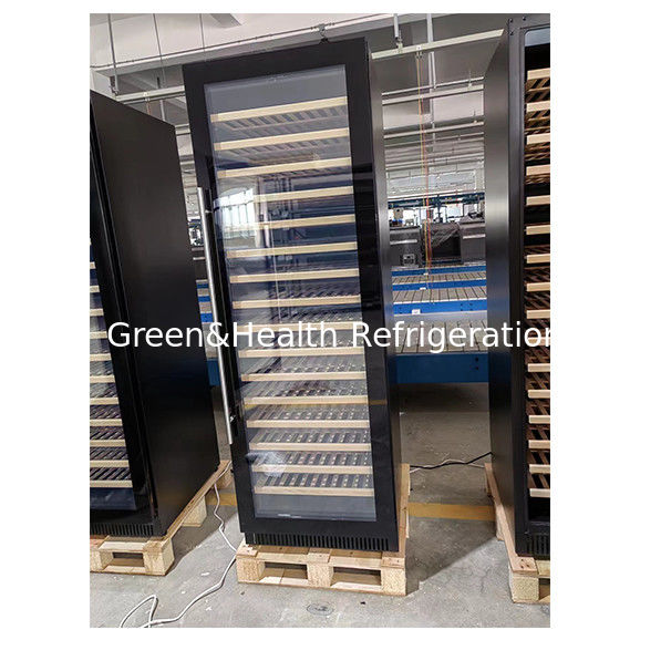 ETL-Zertifikat Ein-/Doppeltürer Buchenholzregal Glastür Rotwein Speicher Gefrierschrank