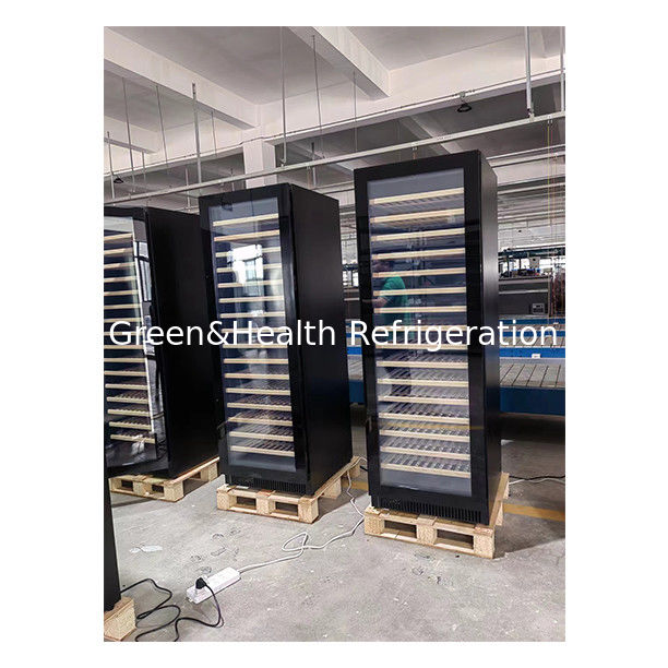 ETL-Zertifikat 326 Einheiten mit zwei Glastüren und drei unabhängigen Temperatur-Weinkühlern