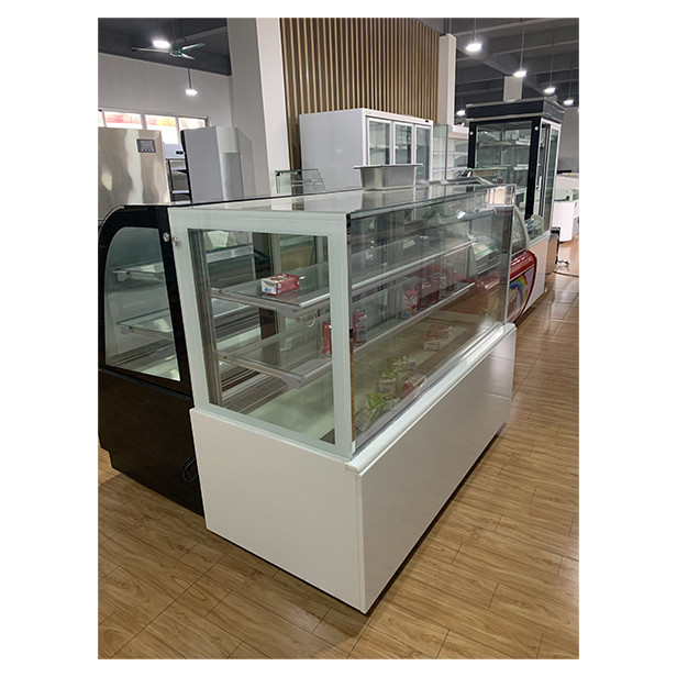 Mehrschicht transparentes Glas Kuchenladen Verwendet Speicher Anzeige Kuchen Anzeige Gefrierschrank