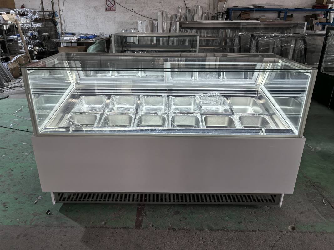 Eiswarenläden Ausrüstung Eis-Display Gefrierschrank Eis-Dippen-Schrank