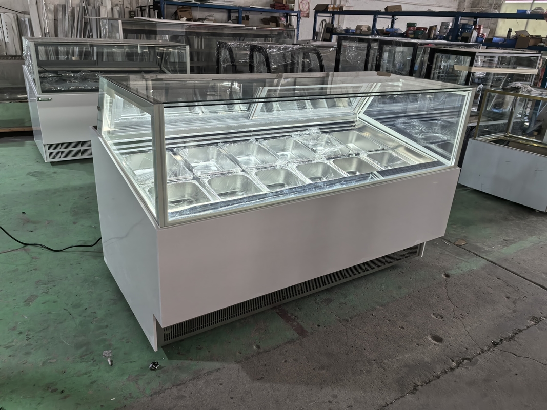 Eiswarenläden Ausrüstung Eis-Display Gefrierschrank Eis-Dippen-Schrank