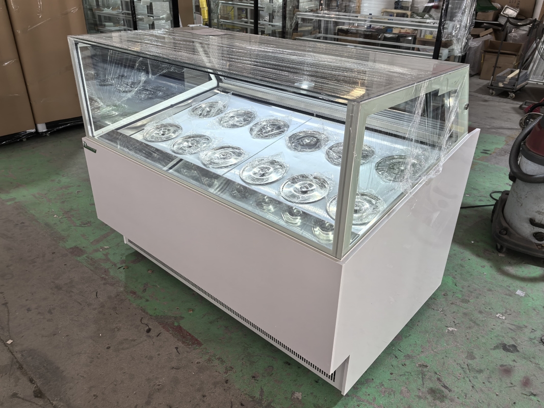 Eiswarenläden Ausrüstung Eis-Display Gefrierschrank Eis-Dippen-Schrank