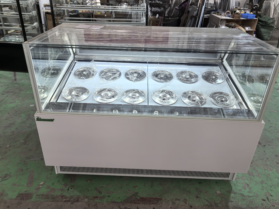 Eiswarenläden Ausrüstung Eis-Display Gefrierschrank Eis-Dippen-Schrank
