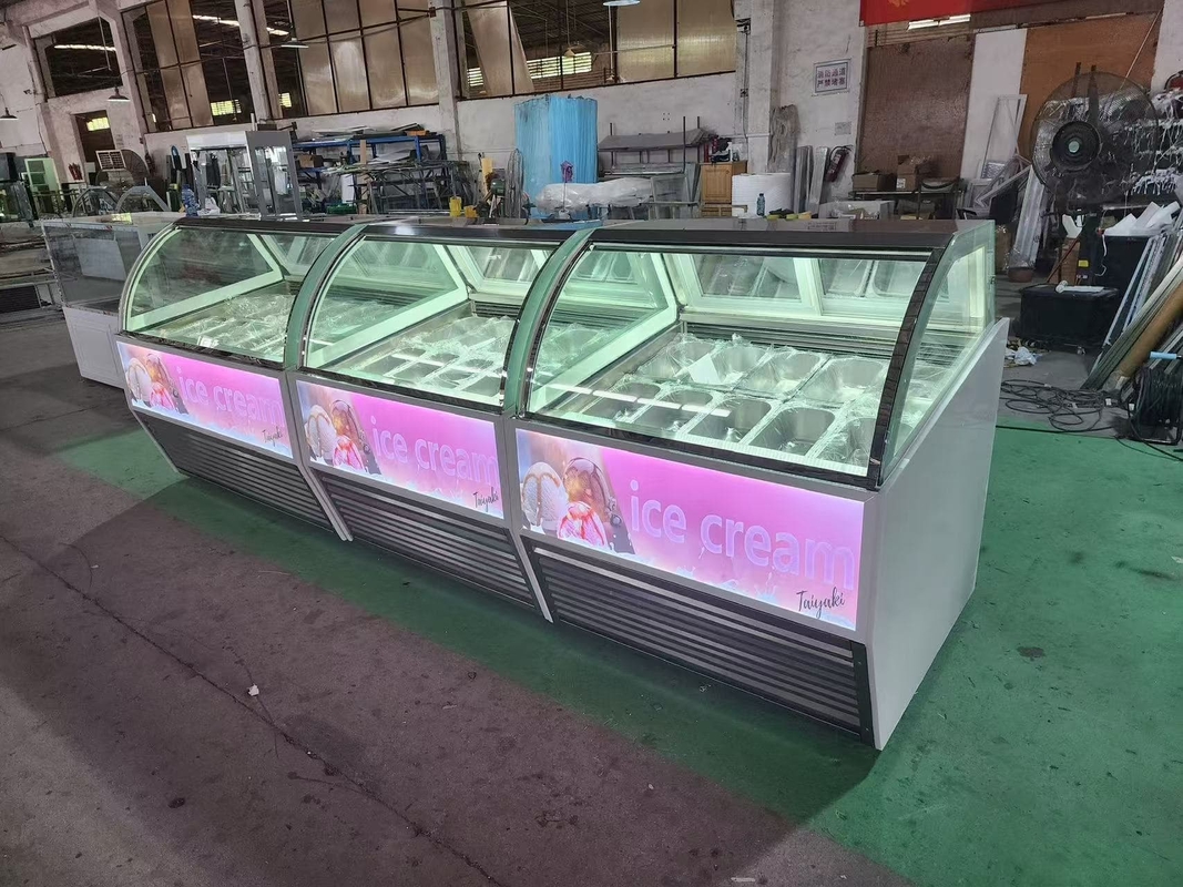 Eiswarenläden Ausrüstung Eis-Display Gefrierschrank Eis-Dippen-Schrank