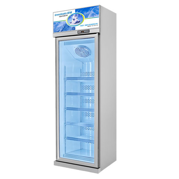 Einheit auf der Oberseite Einfachglastür Mehrfachregale Luxusgefrierter Speicher Gefrierter Display Gefrierschrank