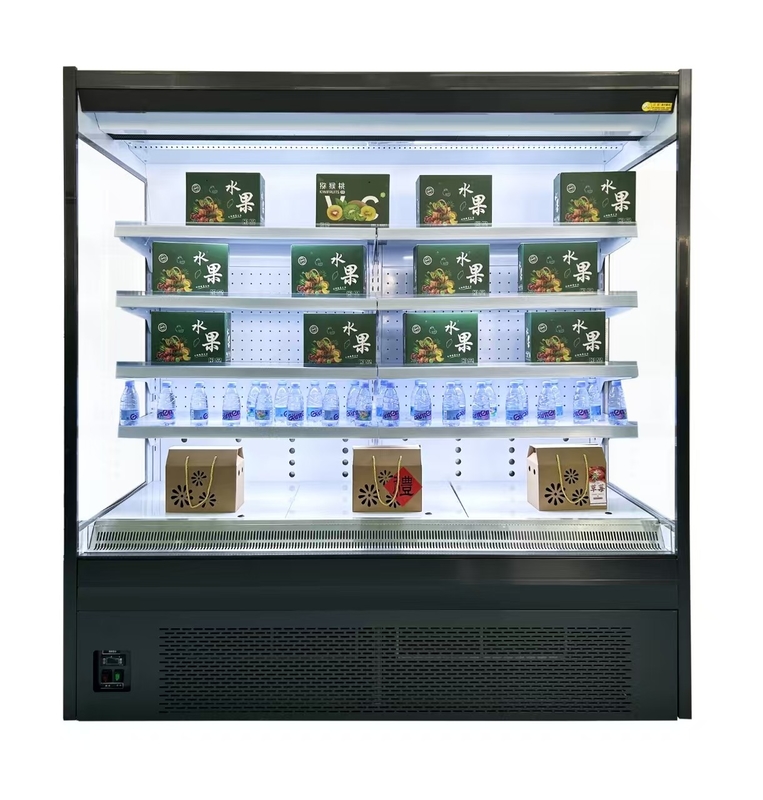 Plug-in-Typ Gemüse-Display Kühlschrank Multideck-Display-Kühler Gewerblicher offener Fall-Kühler