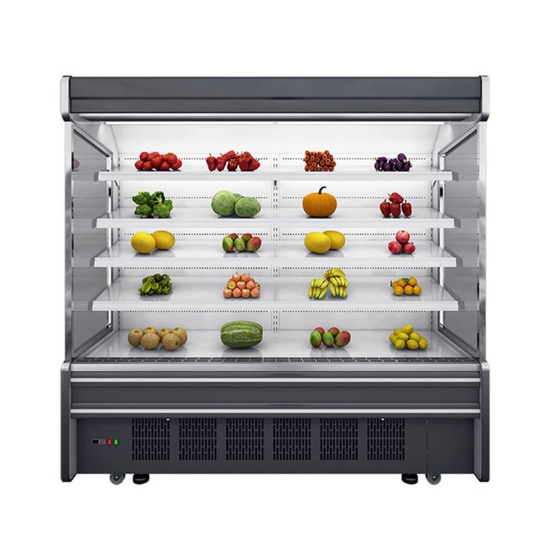 Plug-in-Typ Gemüse-Display Kühlschrank Multideck-Display-Kühler Gewerblicher offener Fall-Kühler