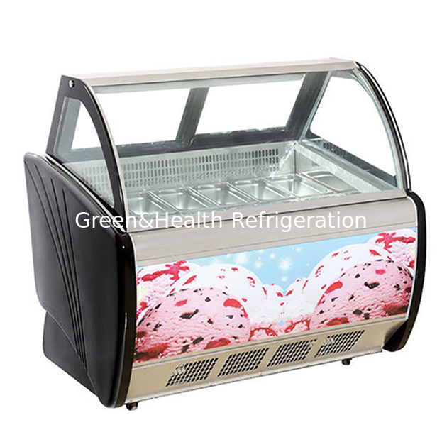 Convenience Store/Shop Gewerblicher Mehrplatten-Eiscreme-Kühl- und Gefrier-Ausstellungs-Gefrierschrank