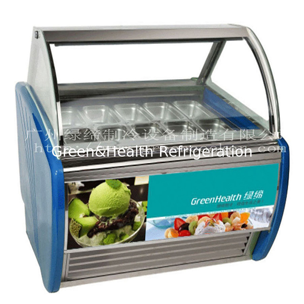 Convenience Store/Shop Gewerblicher Mehrplatten-Eiscreme-Kühl- und Gefrier-Ausstellungs-Gefrierschrank