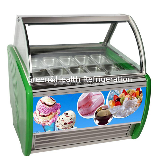 Convenience Store/Shop Gewerblicher Mehrplatten-Eiscreme-Kühl- und Gefrier-Ausstellungs-Gefrierschrank
