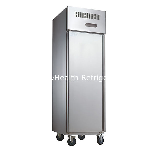 Gewerblicher vertikaler Edelstahl-Küchen-Gefrierschrank mit 1480 mm Länge und dynamischem Kühlventilator-Motor