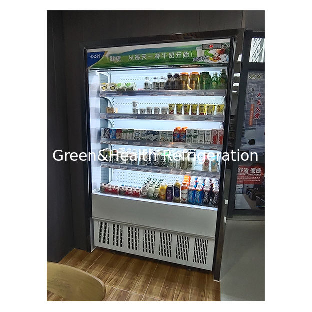 Kleines Convenience-Store Fünf-Schicht-Regal Obst-Speicher-Display Kleines geöffnetes Gefrierschrank