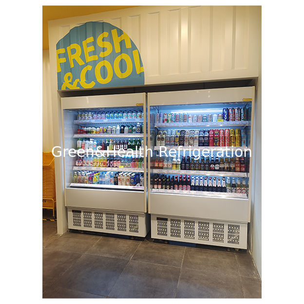 Kleines Convenience-Store Fünf-Schicht-Regal Obst-Speicher-Display Kleines geöffnetes Gefrierschrank