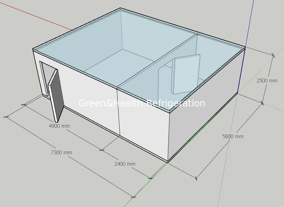 Different Temperature Customized Cold Storage Room Advanced Walk-In Freezer for Commercial Use