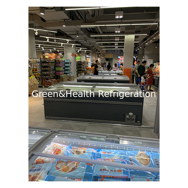 Gewerblicher Supermarkt Große Fleischkugeln Gefrierprodukte Lagerung Kühlschrank Kühlschrank