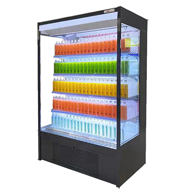 Kleine offene Kühlregale zur Lagerung und Präsentation von Obst/Gemüse in Convenience Stores/Supermärkten