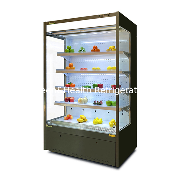 Offene Kühlregale zur Lagerung/Präsentation von Obst/Gemüse in Convenience Stores/Supermärkten Mini-Gefriertruhe