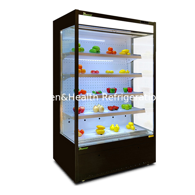 Offene Kühlregale zur Lagerung/Präsentation von Obst/Gemüse in Convenience Stores/Supermärkten Mini-Gefriertruhe