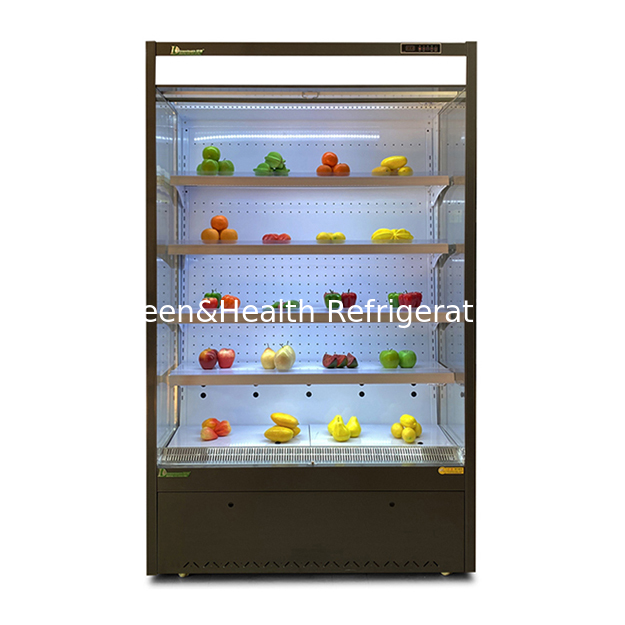 Offene Kühlregale zur Lagerung/Präsentation von Obst/Gemüse in Convenience Stores/Supermärkten Mini-Gefriertruhe