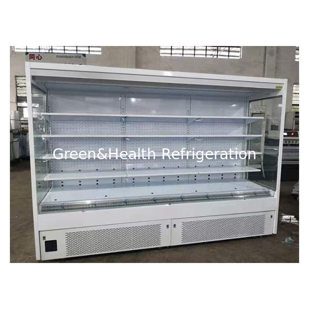 Hochwertiger rechtwinkliger Supermarkt-Kühlregal-Ausstellungs-Offen-Gefrierschrank in der Fabrik