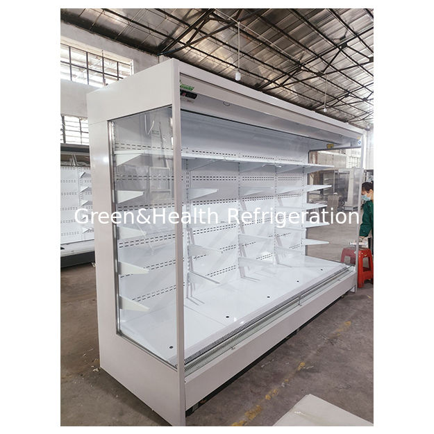 Hochwertiger rechtwinkliger Supermarkt-Kühlregal-Ausstellungs-Offen-Gefrierschrank in der Fabrik