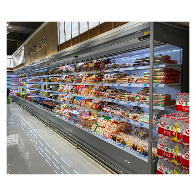 Kühlgeräte mit offenem Winkel und mehreren Regalen zum Verkauf