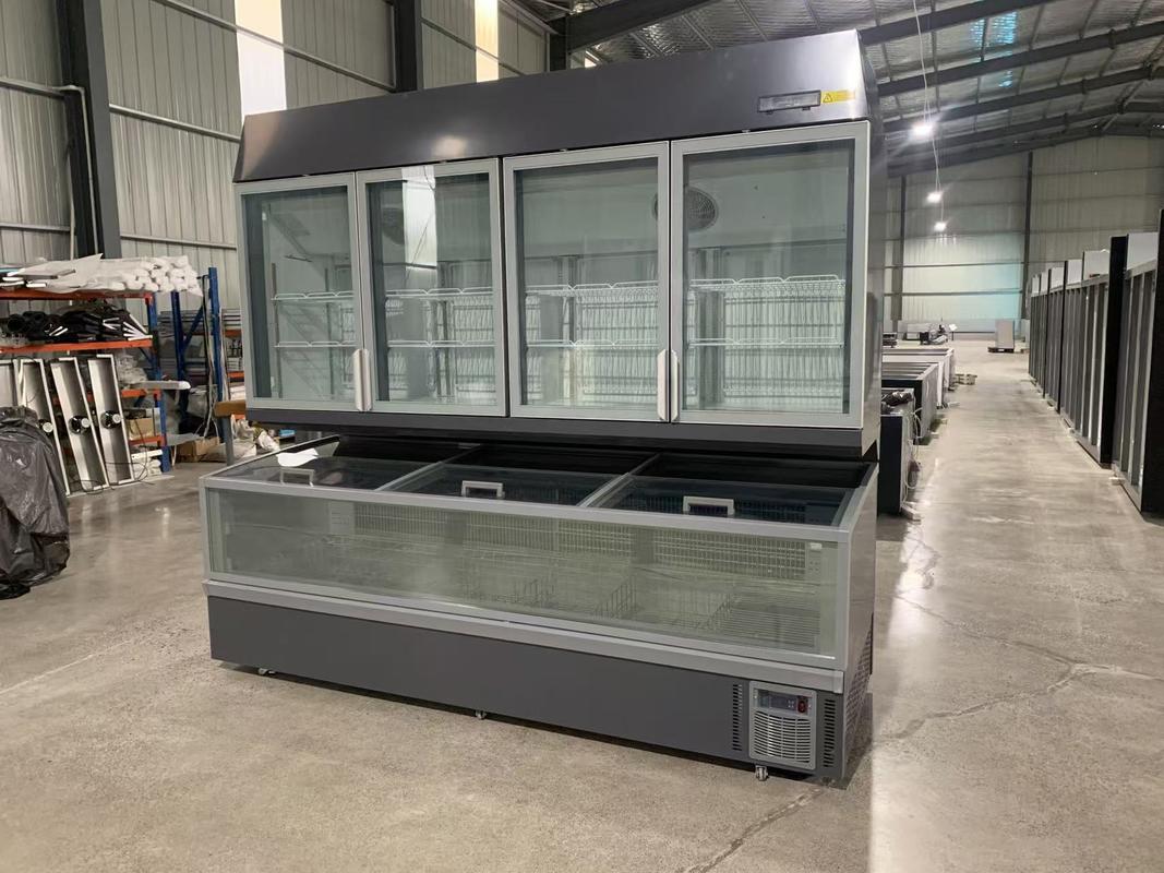 Kühl-Gefrierkombination mit Abtauautomatik, vertikal und horizontal, mit -16°C bis -22°C