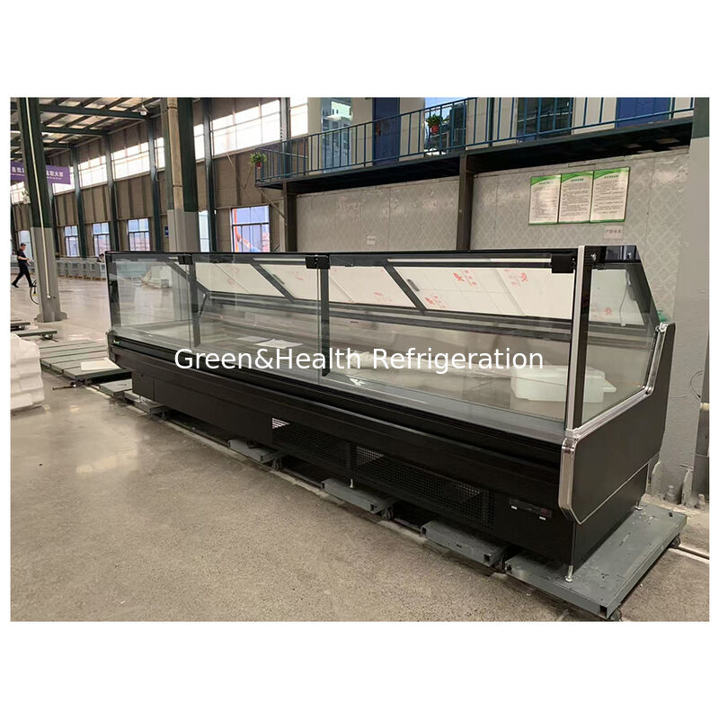 Supermarktstatische Kühlvorrichtung mit Verdampfer-Schwerkraft-Dienst