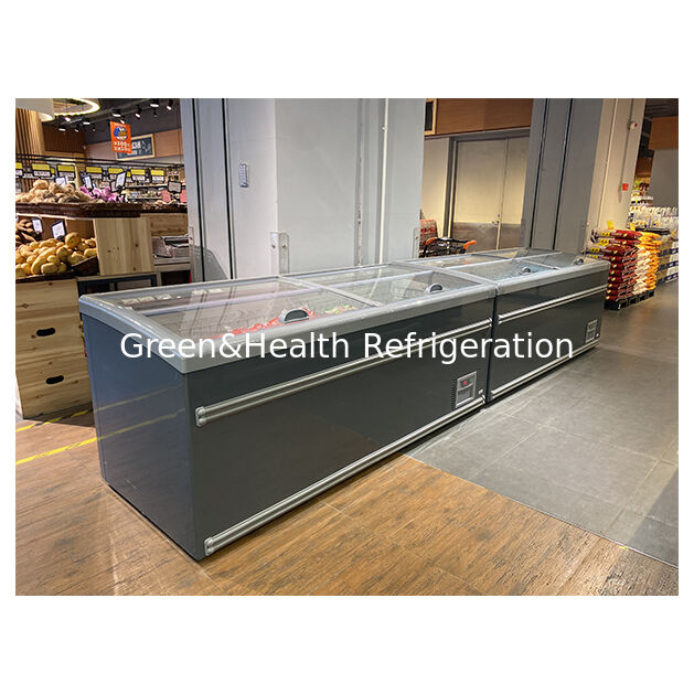 Gewerbliche Inseln Gefrierschrank Supermarkt Kühlschrank Eiscreme Produktlager Tiefkühlschrank
