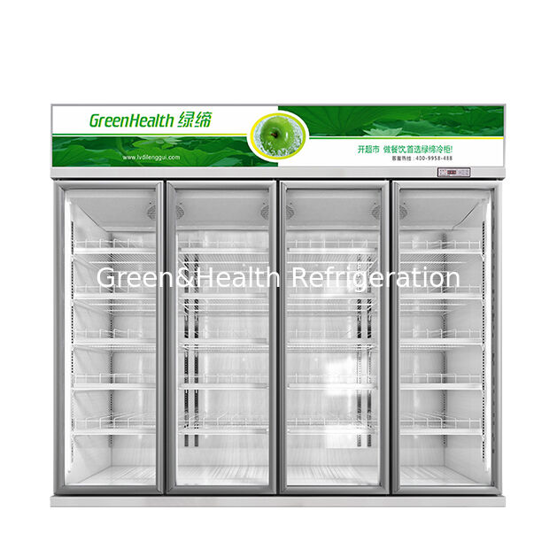 Supermarkets/Stores Use Three Defogging Glass Doors For Beverage Refrigeration Display Refrigerators