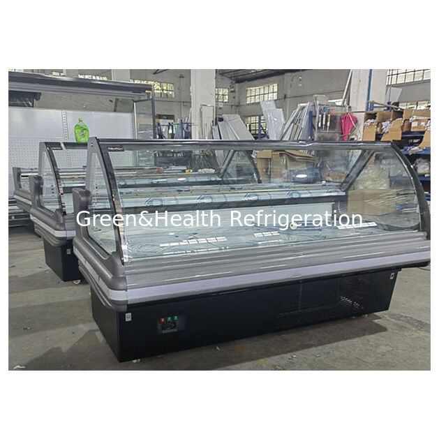 Unten montierter, importierter Kompressor, Klappdeckel, gekochte Speisen, gekühlte Aufbewahrung, Display-Gefriertruhe