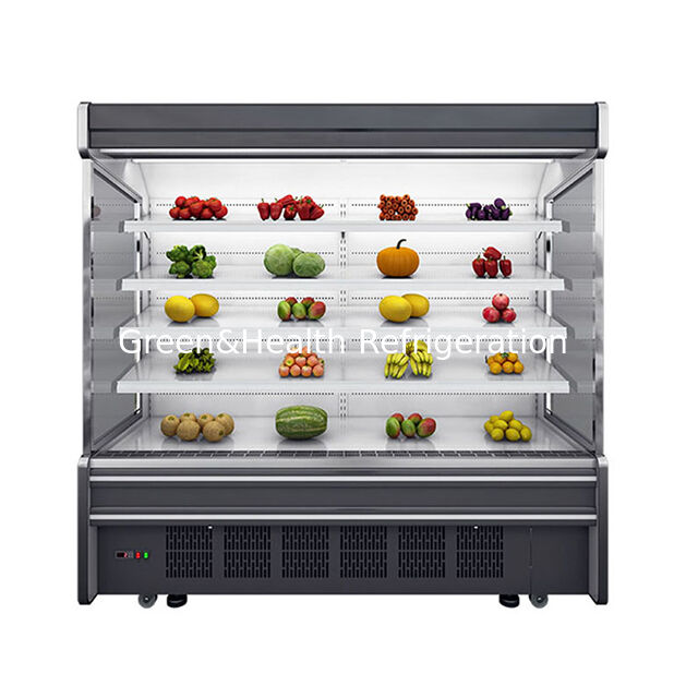 Built In Compressor Five Layer Shelf Fruit/Vegetable Storage Open Type Freezer