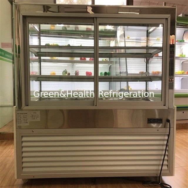 Kühlkuchenbildschirm Bäckerei Bildschirm Glas Tür Schrank mit importiertem Kompressor