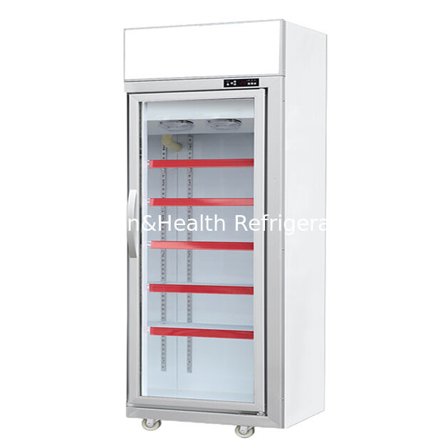Store Top-Mounted Single Glass-Door Frozen Food Storage And Display Freezer