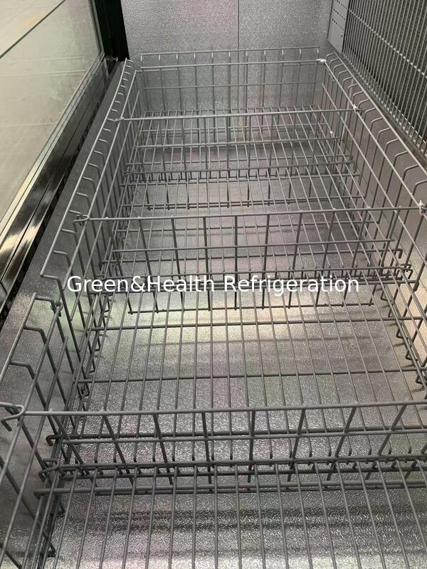 Direkter Fabrikpreis Kombinierter Insel-Display-Gefrierschrank mit großen Glasfenstern und Secop-Kompressor