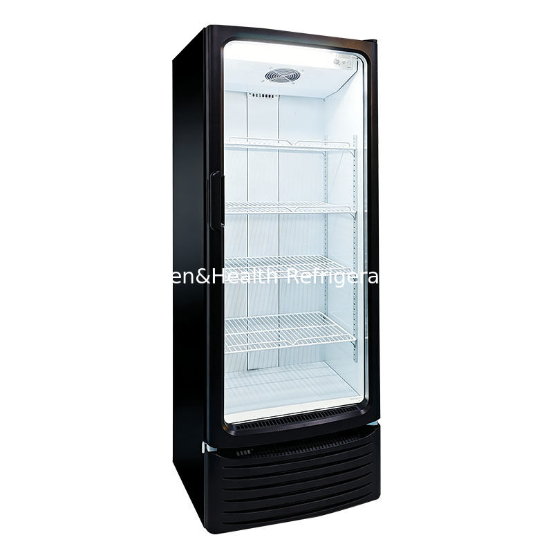 255L Volume Commercial Display Cooler with Fan Cooling and Auto Defrost for Beverage Storage