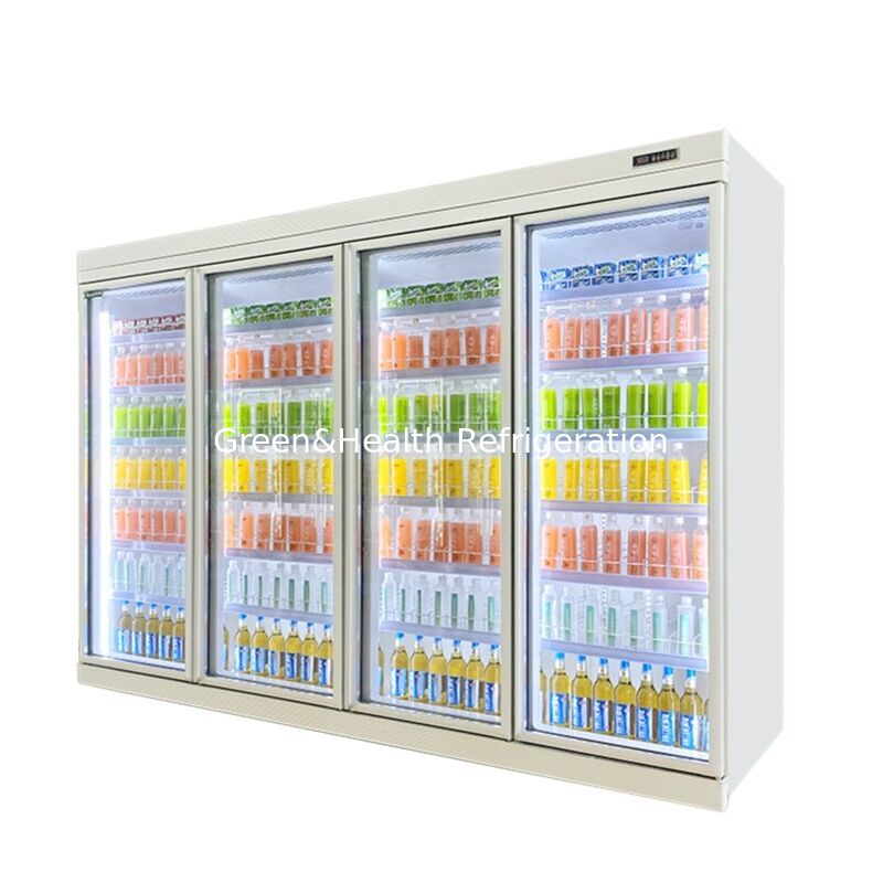 Gewerblicher Getränkekühler mit Ventilatorkühlung, 5 Regalen und digitaler Steuerung für die Supermarktpräsentation