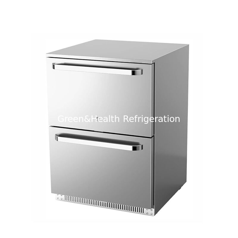 150L Capacity Outdoor Beverage Refrigerator with Stainless Steel Solid Door and ETL Certification