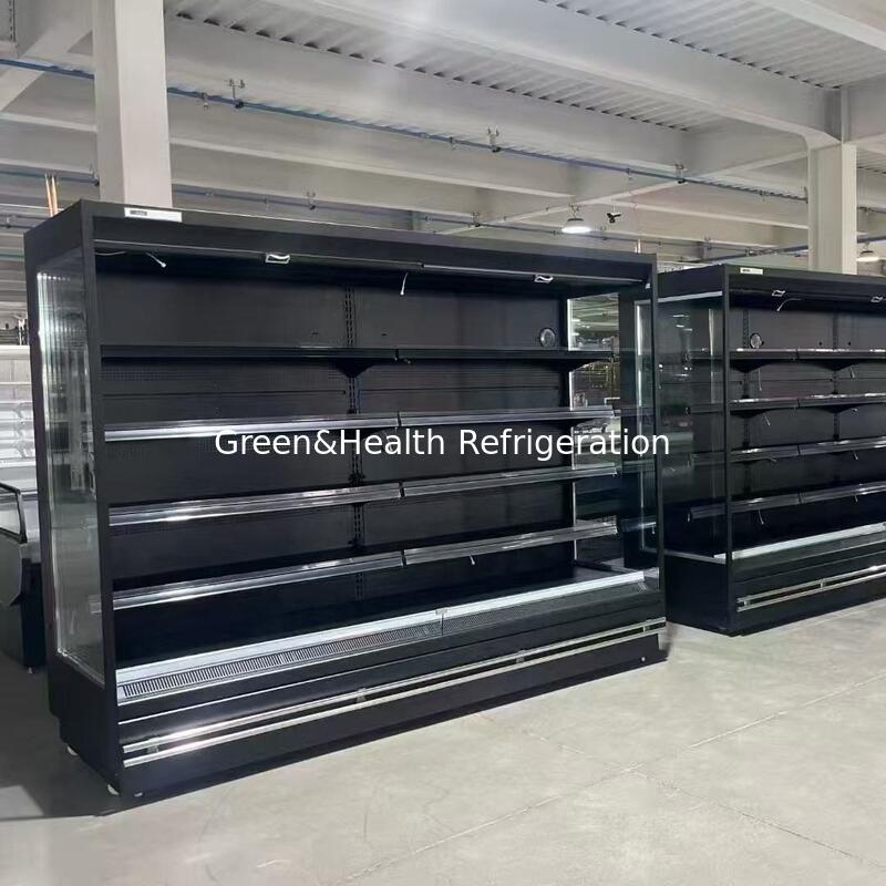 Guangzhou Outdoor Cooling System Multideck Display Fridge Chiller Showcase For Supermarket