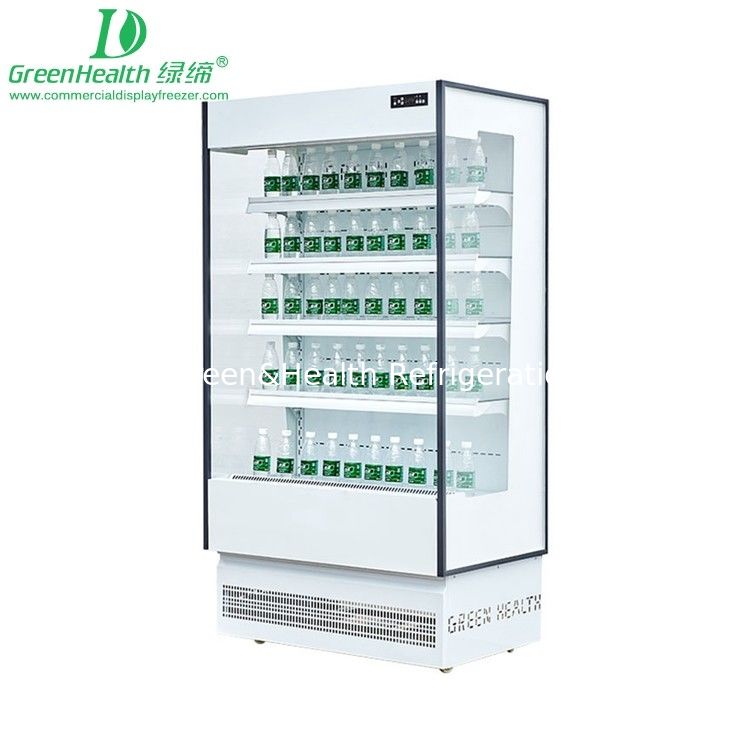 780W Multideck-Kühlregal 1,25m offenes Kühlregal für Getränke, Lebensmittel, Geschäfte, Cafés