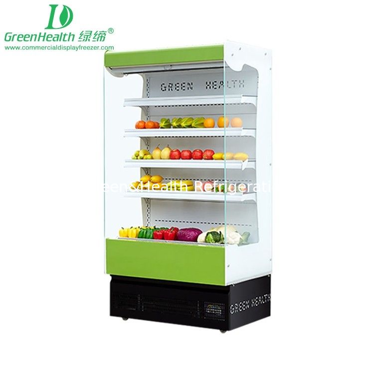 780W Multideck-Kühlregal 1,25m offenes Kühlregal für Getränke, Lebensmittel, Geschäfte, Cafés