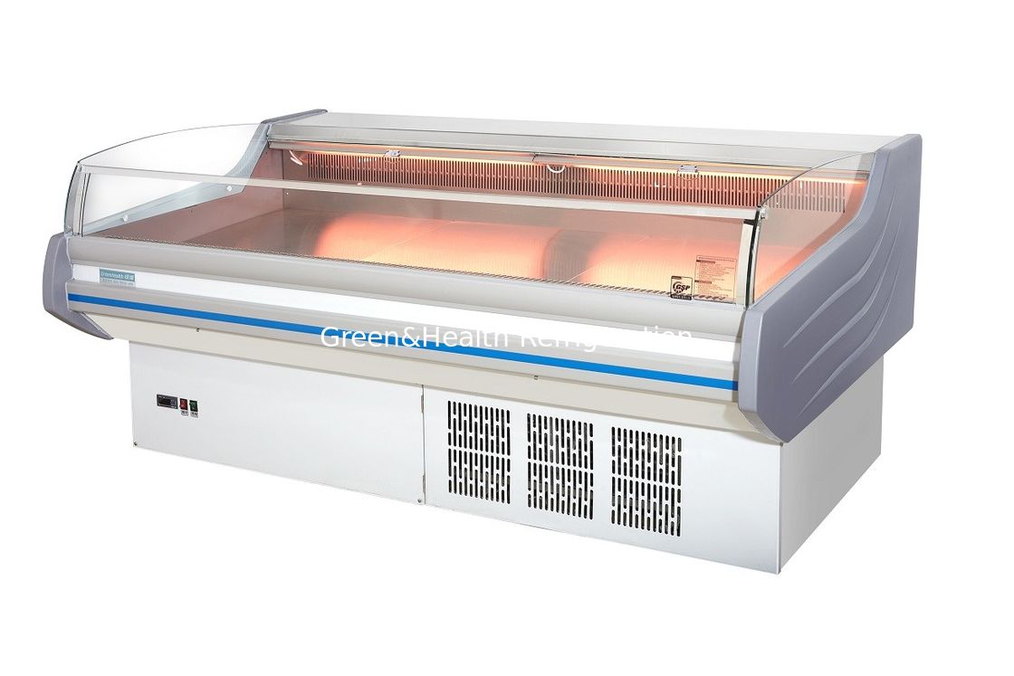 Große - 2 bis 8°C mobile Portable Deli Meat Display Kühlschrank offener Gefrierschrank