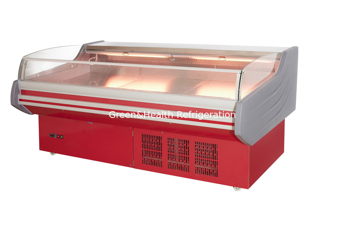 Große - 2 bis 8°C mobile Portable Deli Meat Display Kühlschrank offener Gefrierschrank