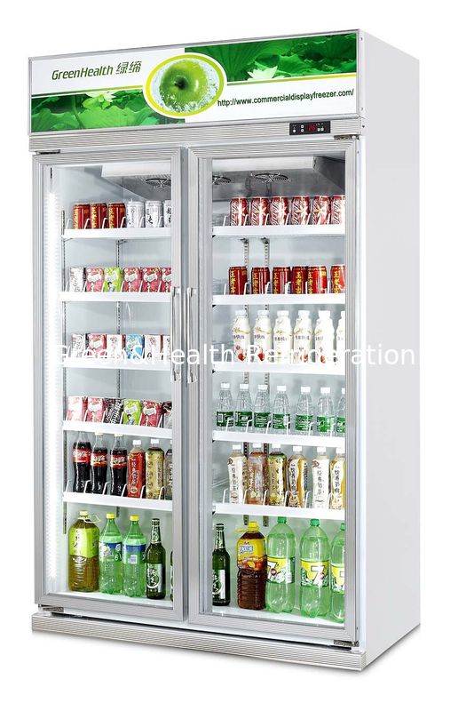480L kommerzielle Getränkekühler mit Danfoss-Kompressor und Temperaturregelung 0-10°C Glastürkühlschrank