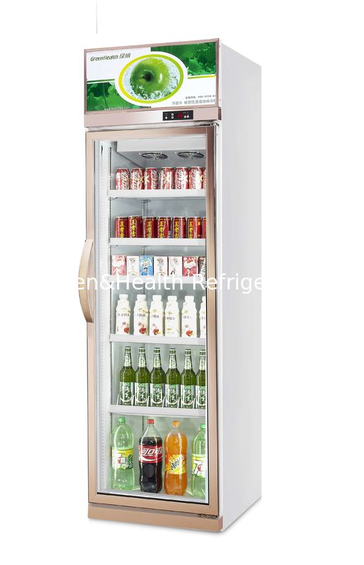 480L kommerzielle Getränkekühler mit Danfoss-Kompressor und Temperaturregelung 0-10°C Glastürkühlschrank