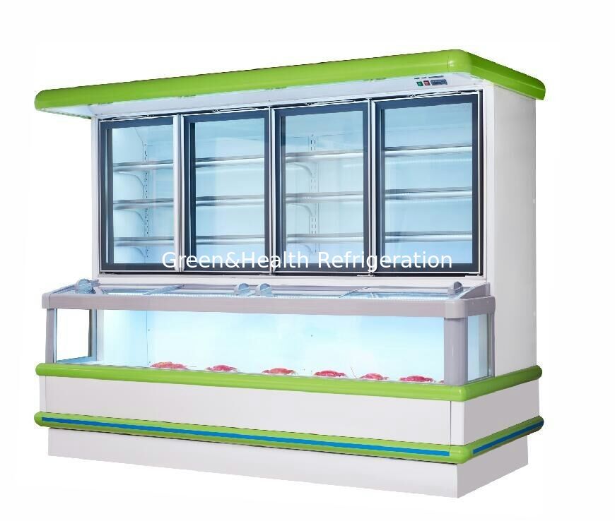 Gewerblicher kombinierter Kühlschrank Gefrierschrank mit Doppeltemperaturzonen, automatischem Auftauen und hocheffizienten Kompressoren - Samba Hybrid