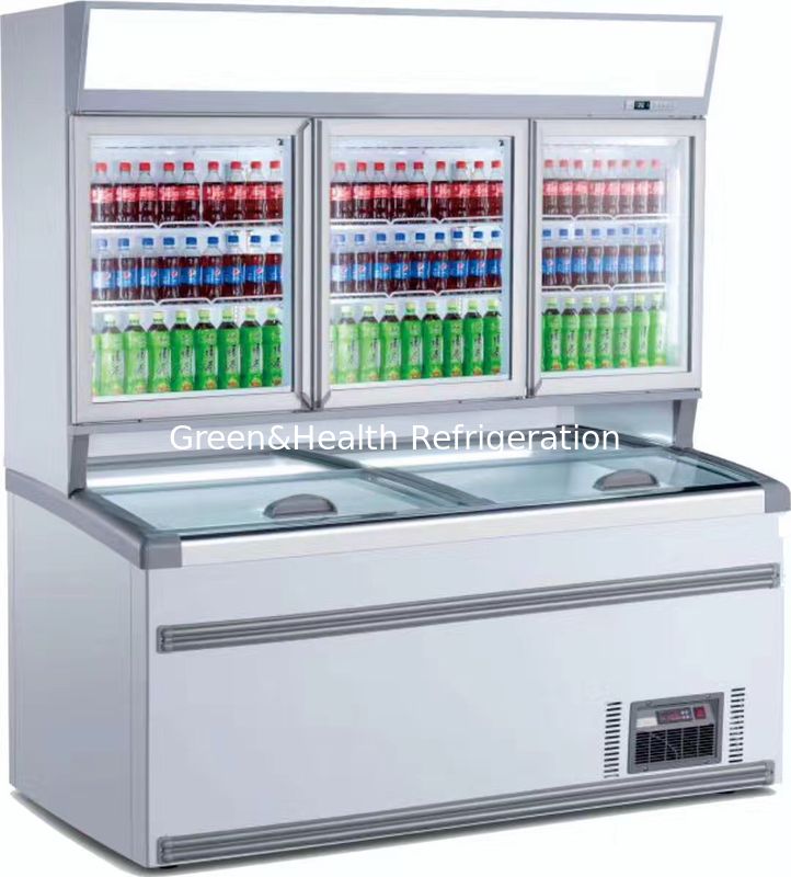 Gewerblicher kombinierter Kühlschrank Gefrierschrank mit Doppeltemperaturzonen, automatischem Auftauen und hocheffizienten Kompressoren - Samba Hybrid