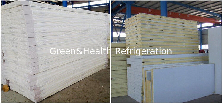 Luftkühlung 2-8 Grad PU-Panel Stabilität Stahlkühlraum-Kühler für Lebensmittellager