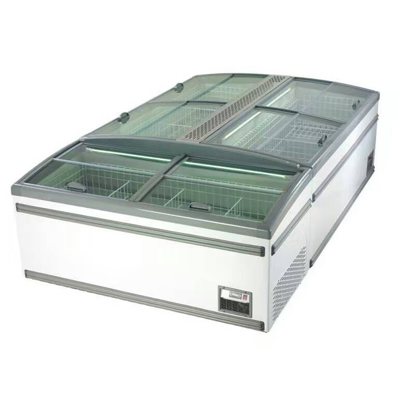 Kasten-Gefrierschrank-automatischer Entfrostungskühlgeräte-Supermarkt-Insel-Gefrierschrank