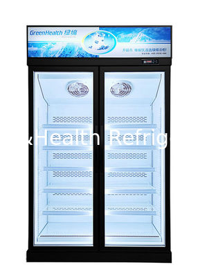 Luftkühlungs-Glastür-Gefrierschrank/Eiscreme-Kühlschrank mit RoHS-Schwarzem